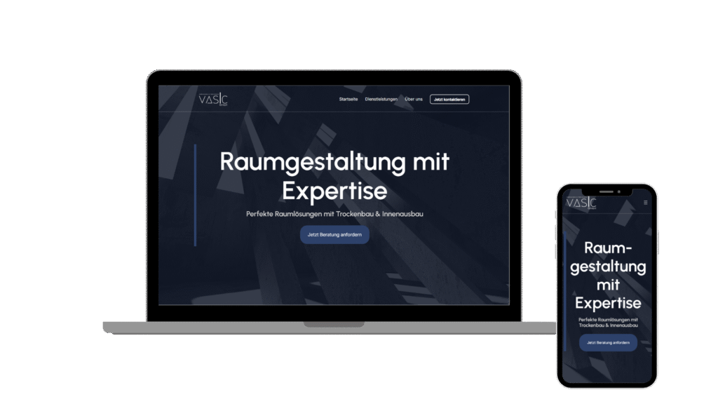 Beispielwebsite eines Unternehmens
